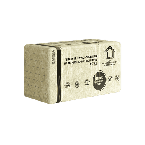 Базальтовый утеплитель Vetonit (Изовер) Фасад 1000х600х100мм; 3шт; 1,8м2, 0,18м3; 140 кг/м3